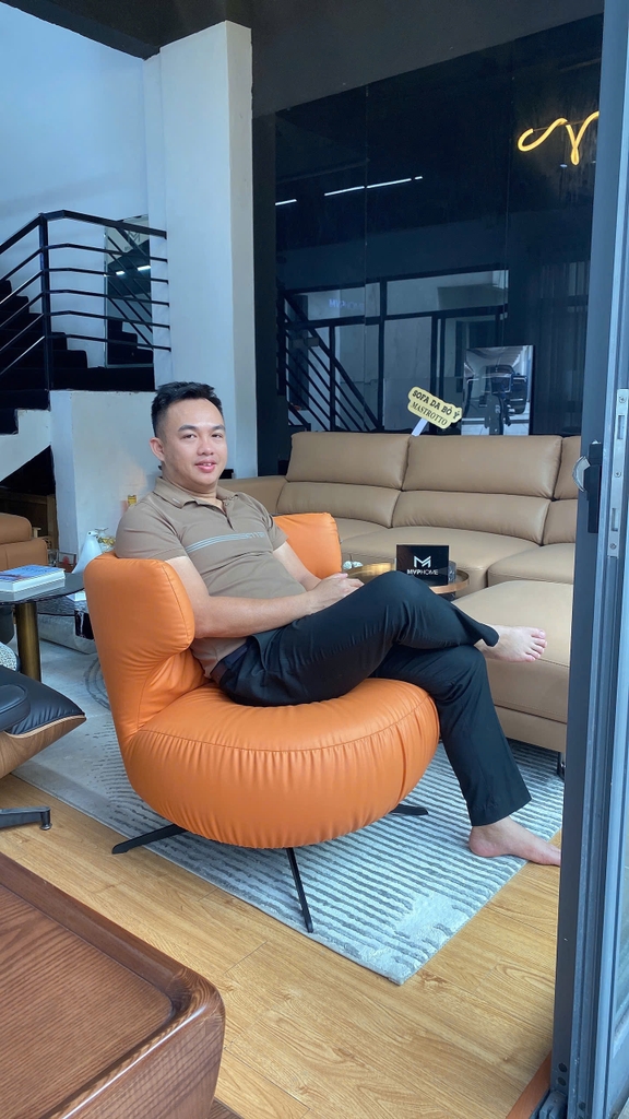 Ghe sofa thu gian xoay Asher Swivel Lounger Chair SFD099 tại MVP HOME