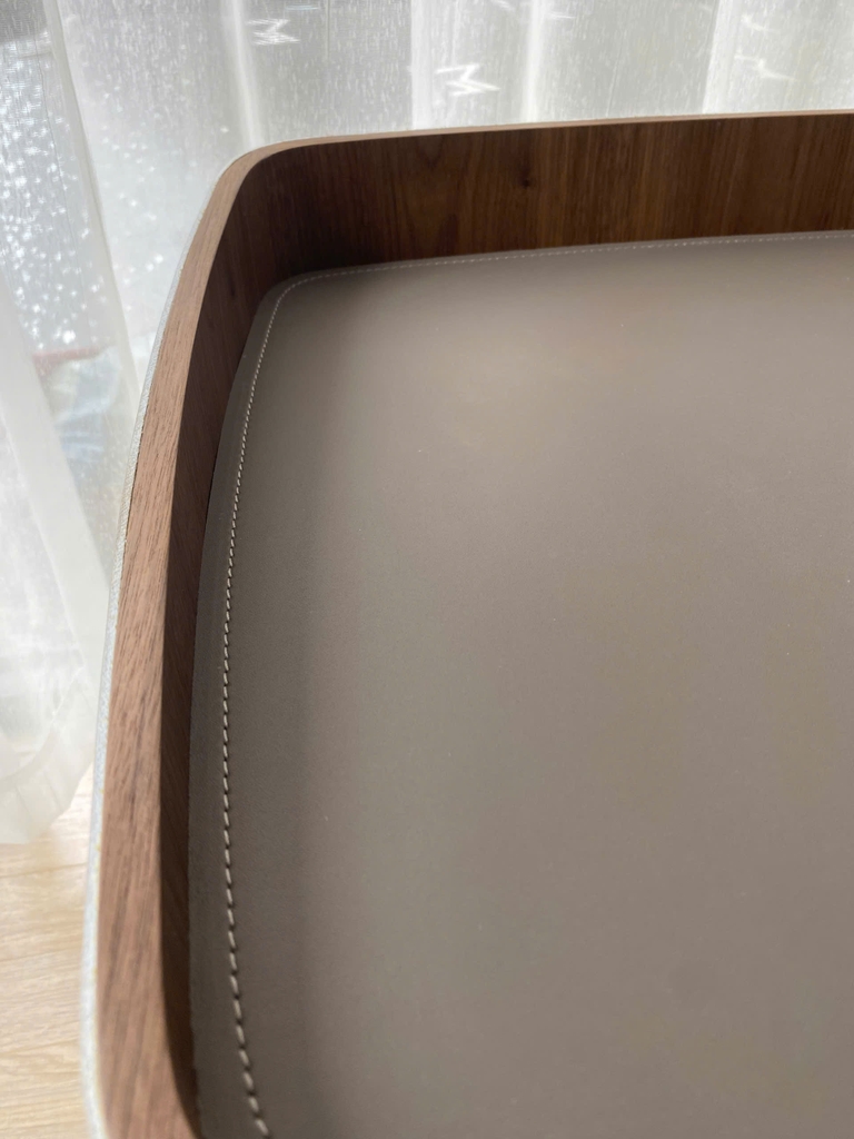Tab dau giuong Mona Nightstand TG064 boc da yen ngua 2 ngan keo