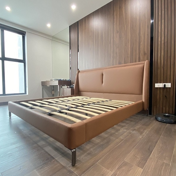 Giường ngủ đẹp bọc da hiện đại - GN01