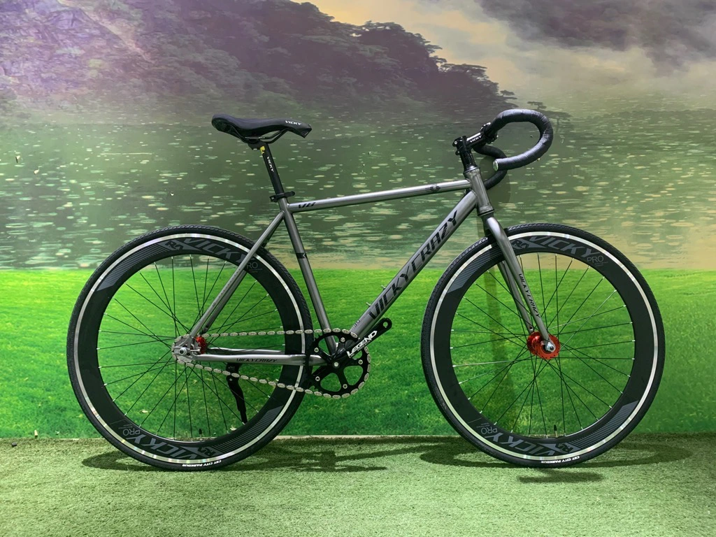 Xe đạp Fixed Gear Vicky Crazy V8 - Ghi