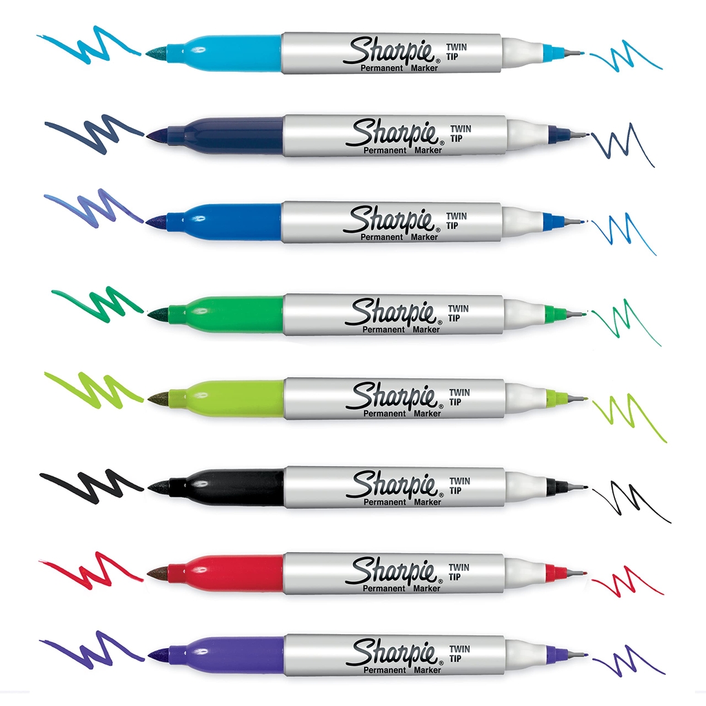 Bút lông dầu 2 ngòi (Fine/Ultra) Sharpie Twin Tip