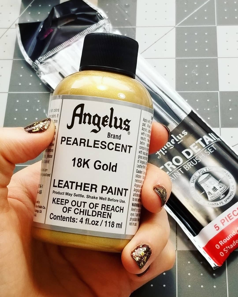 Màu vẽ da, vải Angelus Leather Paint Pearlescent Emerald Green 29.5ml (1Oz) – 457