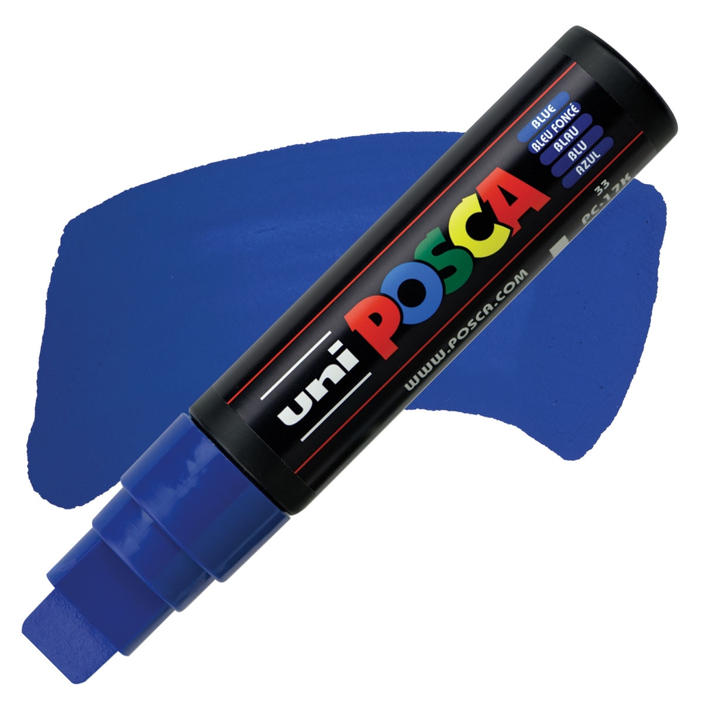 Bút sơn vẽ trên nhiều chất liệu Uni Posca PC-17k (Ngòi XXL Chisel 15.0mm) (Cây lẻ)