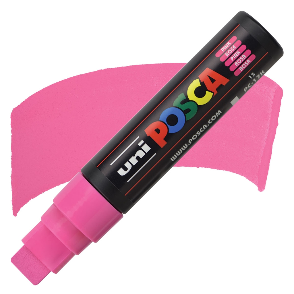 Bút sơn vẽ trên nhiều chất liệu Uni Posca PC-17k (Ngòi XXL Chisel 15.0mm) (Cây lẻ)