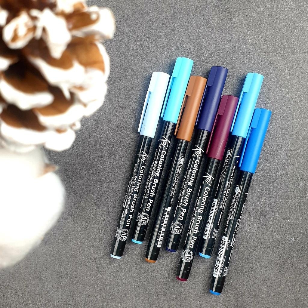 Bút lông màu nước vẽ nghệ thuật Sakura Koi Coloring Brush Pen - Ngòi cọ