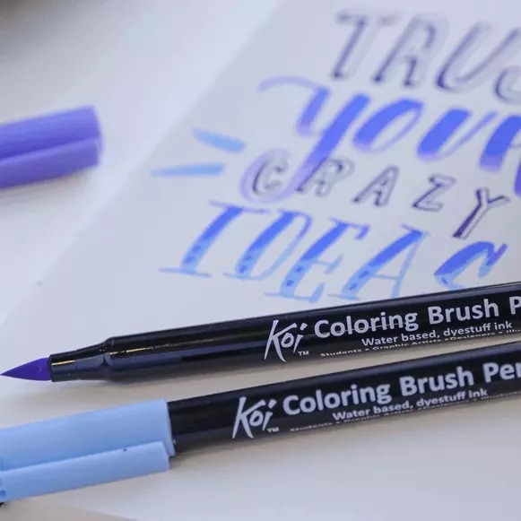 Bút lông ngòi cọ Sakura Koi Coloring Brush XBR#43 – Prussian Blue