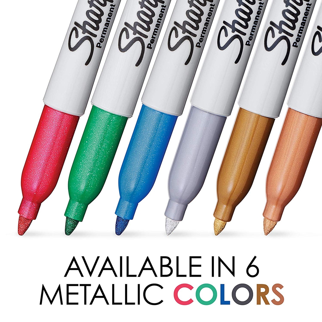 Bút lông dầu mực ánh kim Sharpie Metallic - Emerald (Màu lục ngọc bảo)