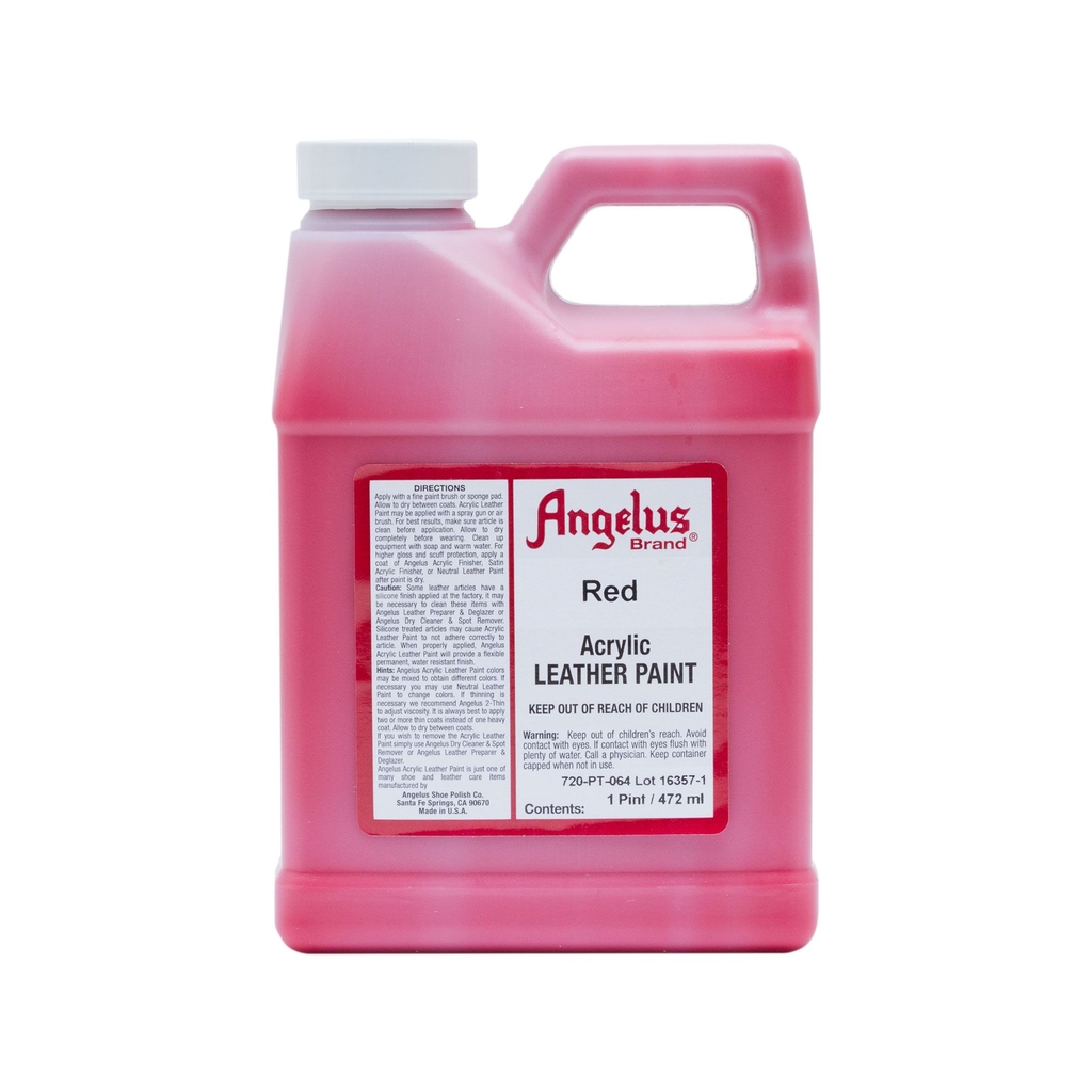 Màu vẽ da vải Angelus Acrylic Leather Paint 472ml (Pint) & 944ml (Quart)