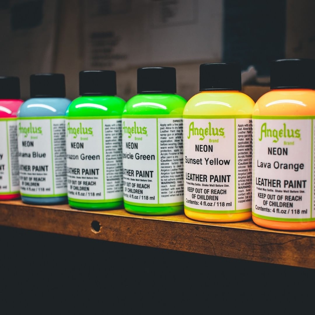 Màu vẽ da, vải Angelus Leather Paint Neon 29.5ml (1Oz)