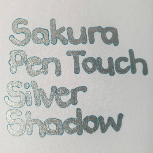 Bút sơn dầu ánh bạc có viền màu Sakura Pentouch Silver Shadow Color Marker - Ngòi 1.0mm