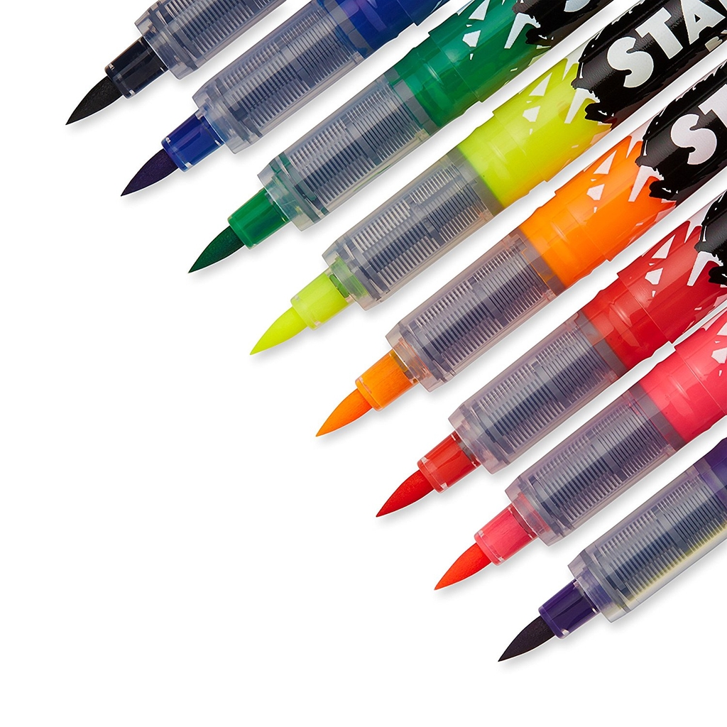 Bút vẽ vải giặt không phai màu, ngòi cọ Sharpie Stained