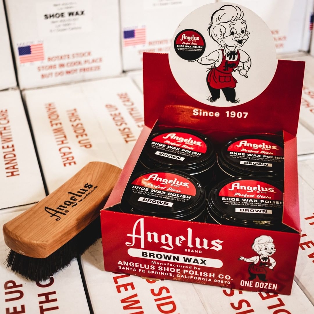 Xi đánh giày da cao cấp Angelus Shoe Wax Polish 90ml (3Oz)