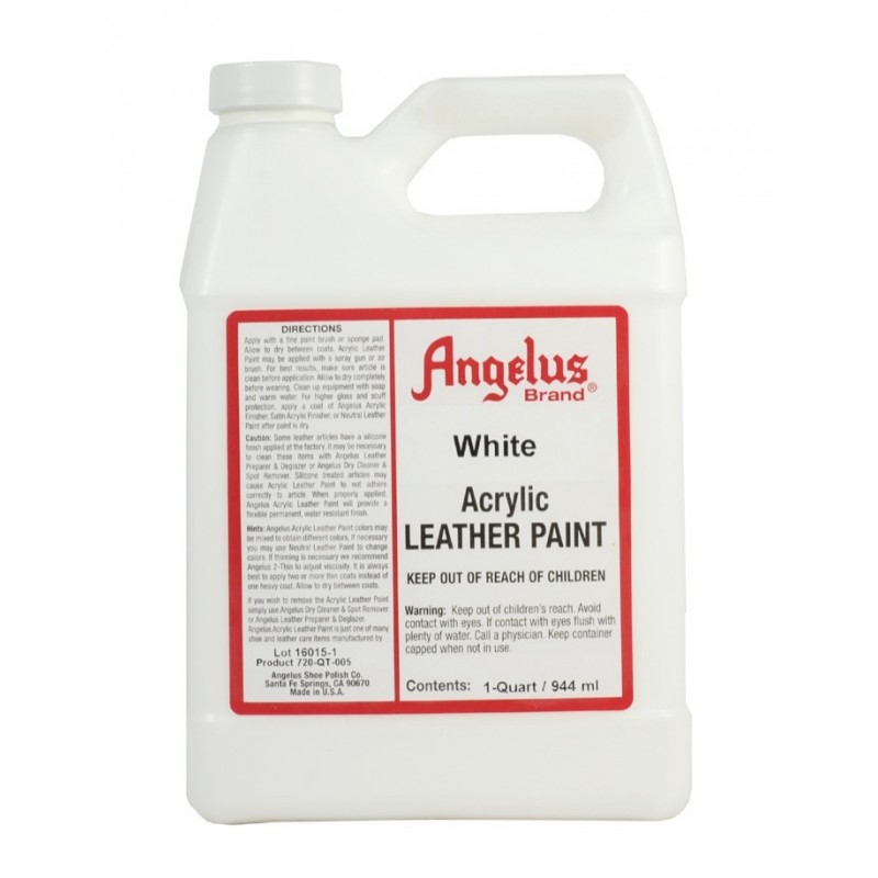 Màu vẽ da vải Angelus Acrylic Leather Paint 472ml (Pint) & 944ml (Quart)