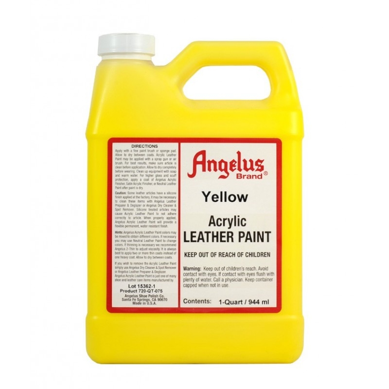 Màu vẽ da vải Angelus Acrylic Leather Paint 472ml (Pint) & 944ml (Quart)