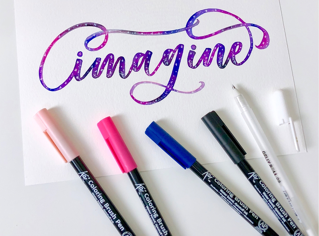 Bút lông màu nước vẽ nghệ thuật Sakura Koi Coloring Brush Pen - Ngòi cọ