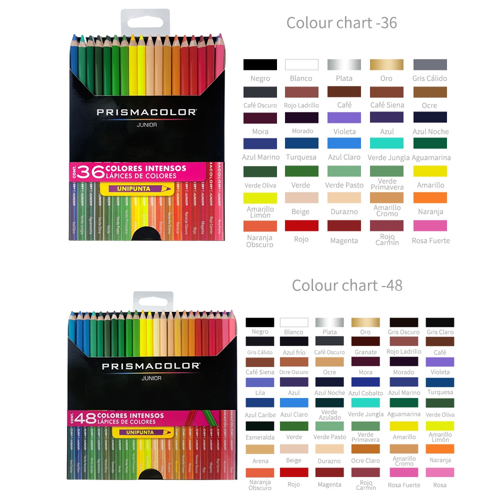 Bộ bút chì màu hạng phổ thông Prismacolor Junior Color Pencils - 48 Màu