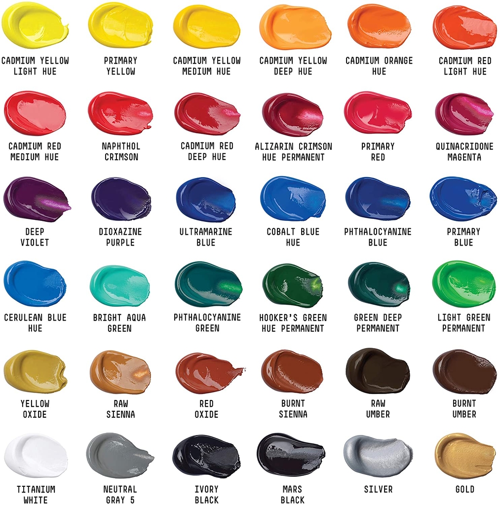 Màu vẽ đa chất liệu Liquitex Basics Acrylic Silver #052 – 118ml (4Oz)