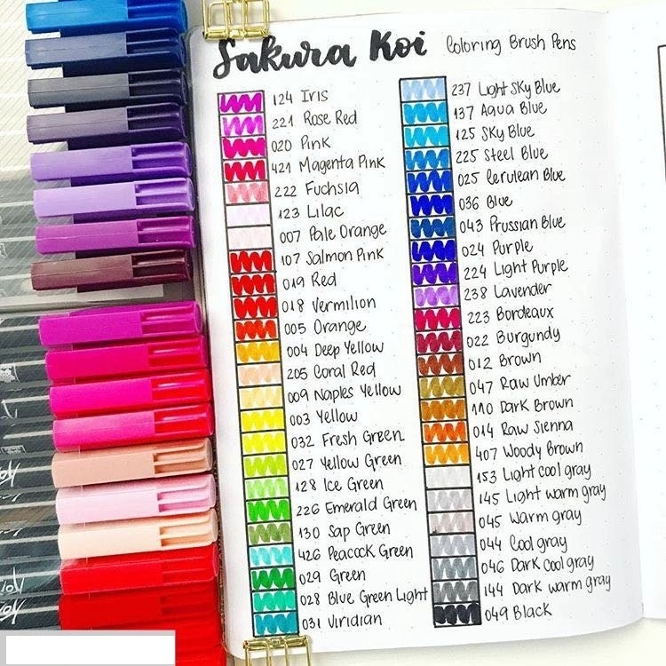 Bút lông màu nước vẽ nghệ thuật Sakura Koi Coloring Brush Pen - Ngòi cọ