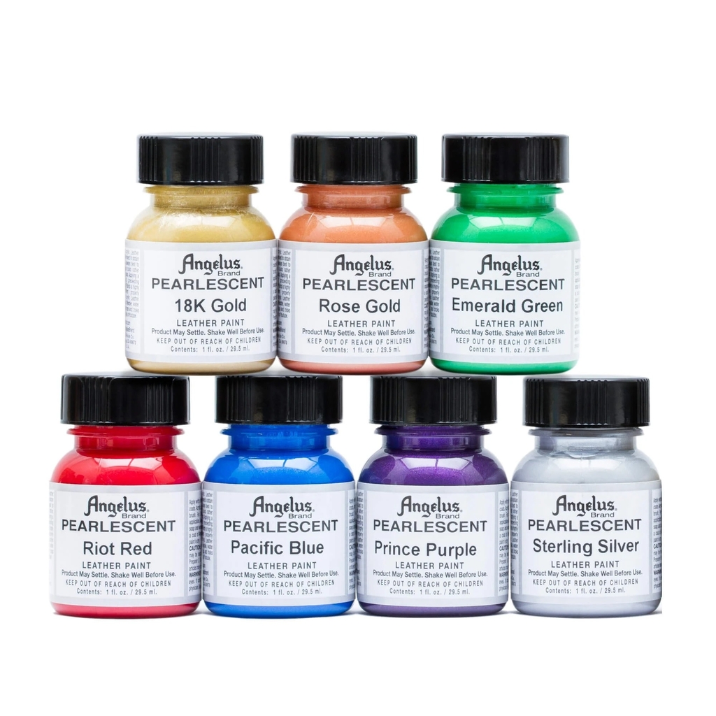 Màu vẽ da, vải Angelus Leather Paint Pearlescent 118ml (4Oz)