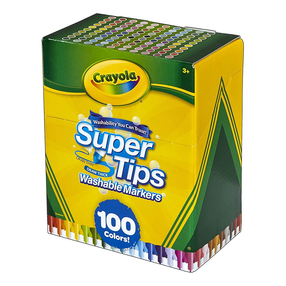 Bộ bút lông màu, có thể rửa được Crayola Super Tips Washable Markers