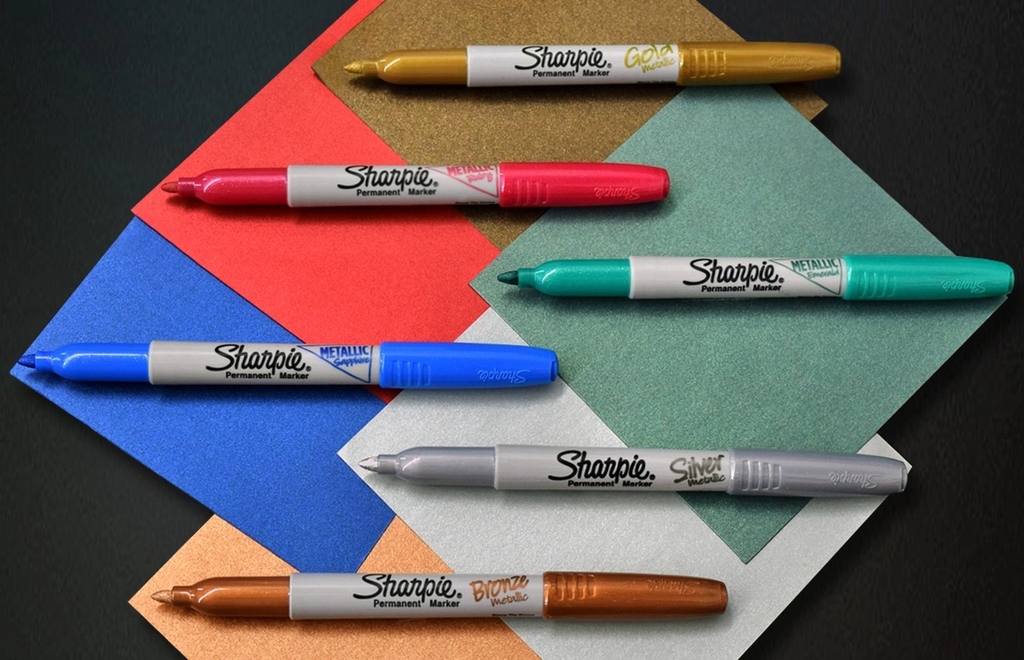 Bút lông dầu mực ánh kim Sharpie Metallic - Bronze (Màu nhũ đồng)