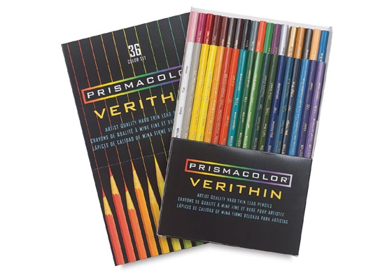 Bộ bút chì màu vẽ viền Prismacolor Premier Verithin - 24 màu (Hộp giấy)