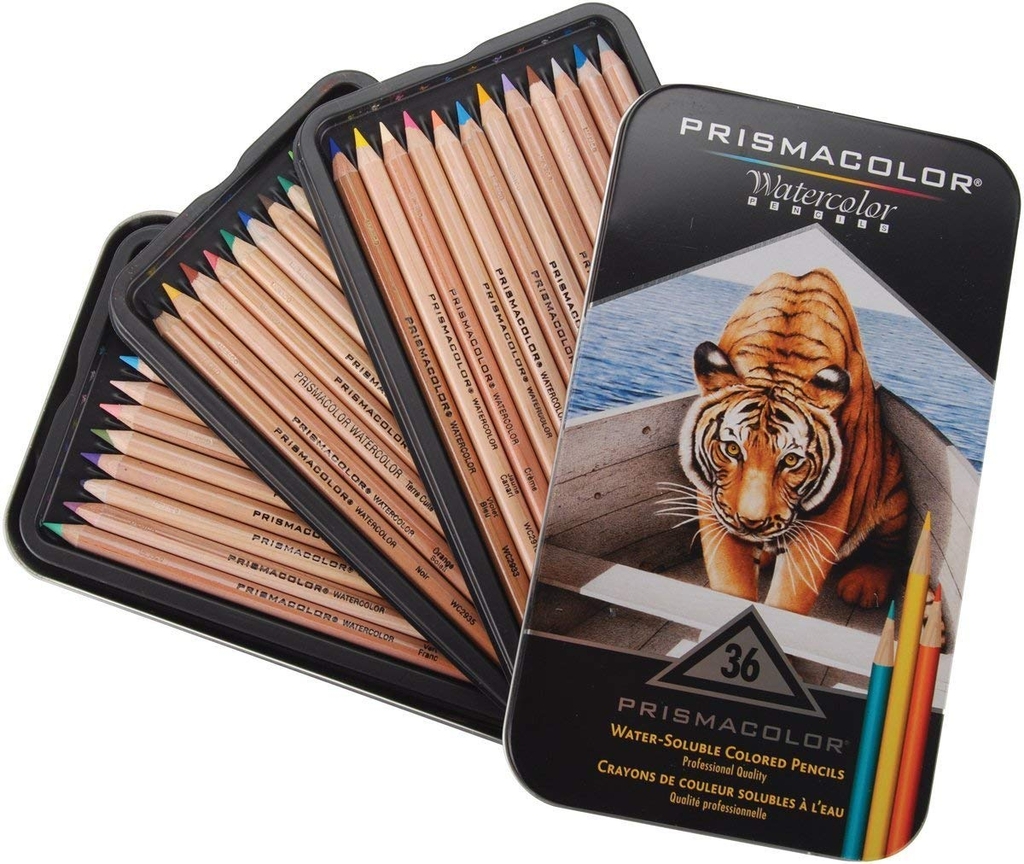 Bộ bút chì màu nước Prismacolor Premier Watercolor - 36 Màu (Hộp thiếc)