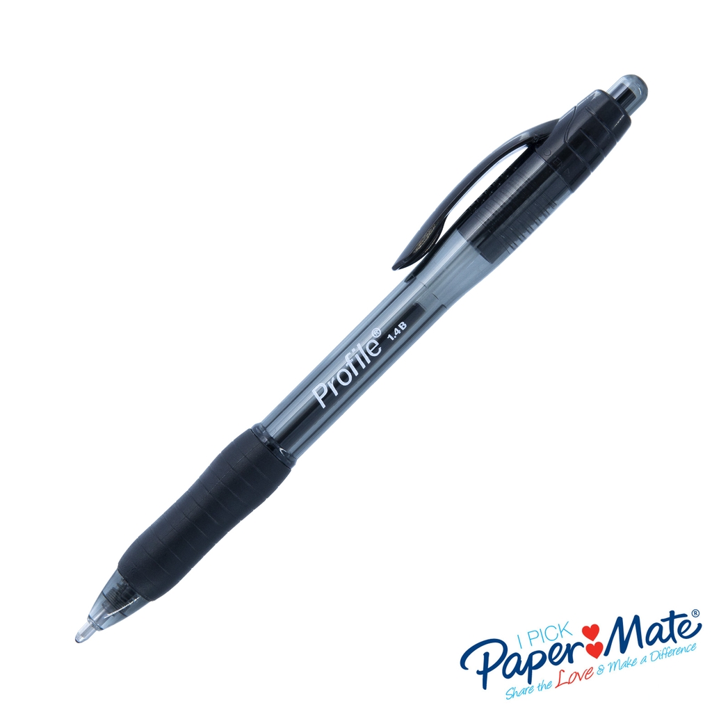 Bút bi bấm ngòi lớn Paper Mate Profile RT 1.4mm
