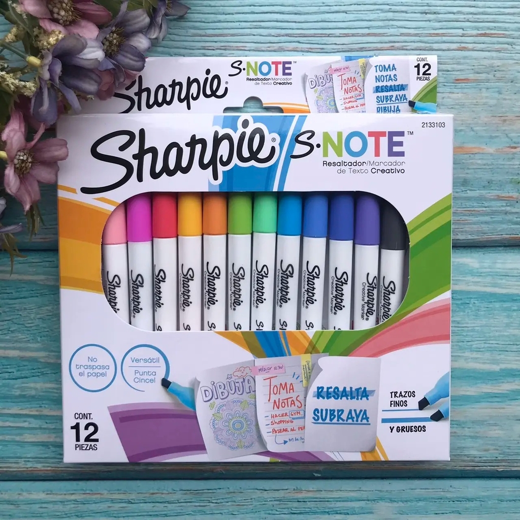 Bút dạ quang cao cấp Sharpie S-Note Creative Markers - Bộ 4 màu