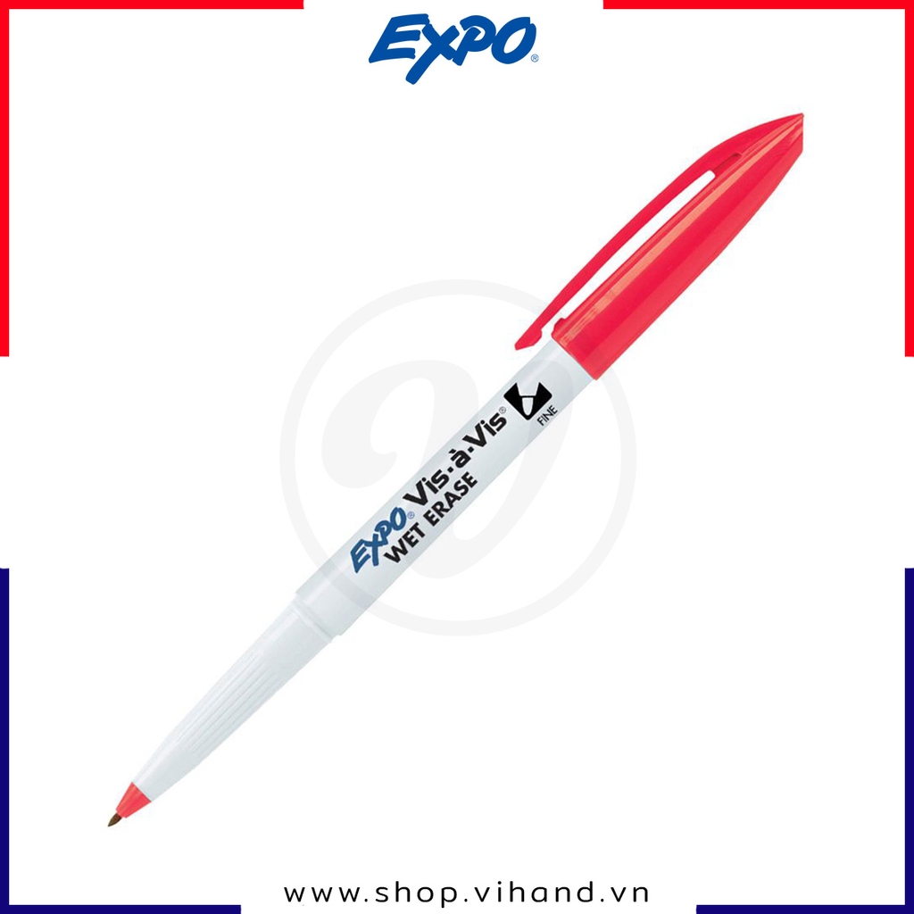 Bút lông vẽ đa chất liệu Expo Vis-a-Vis Wet Erase Fine Markers - Xanh lá (Green)