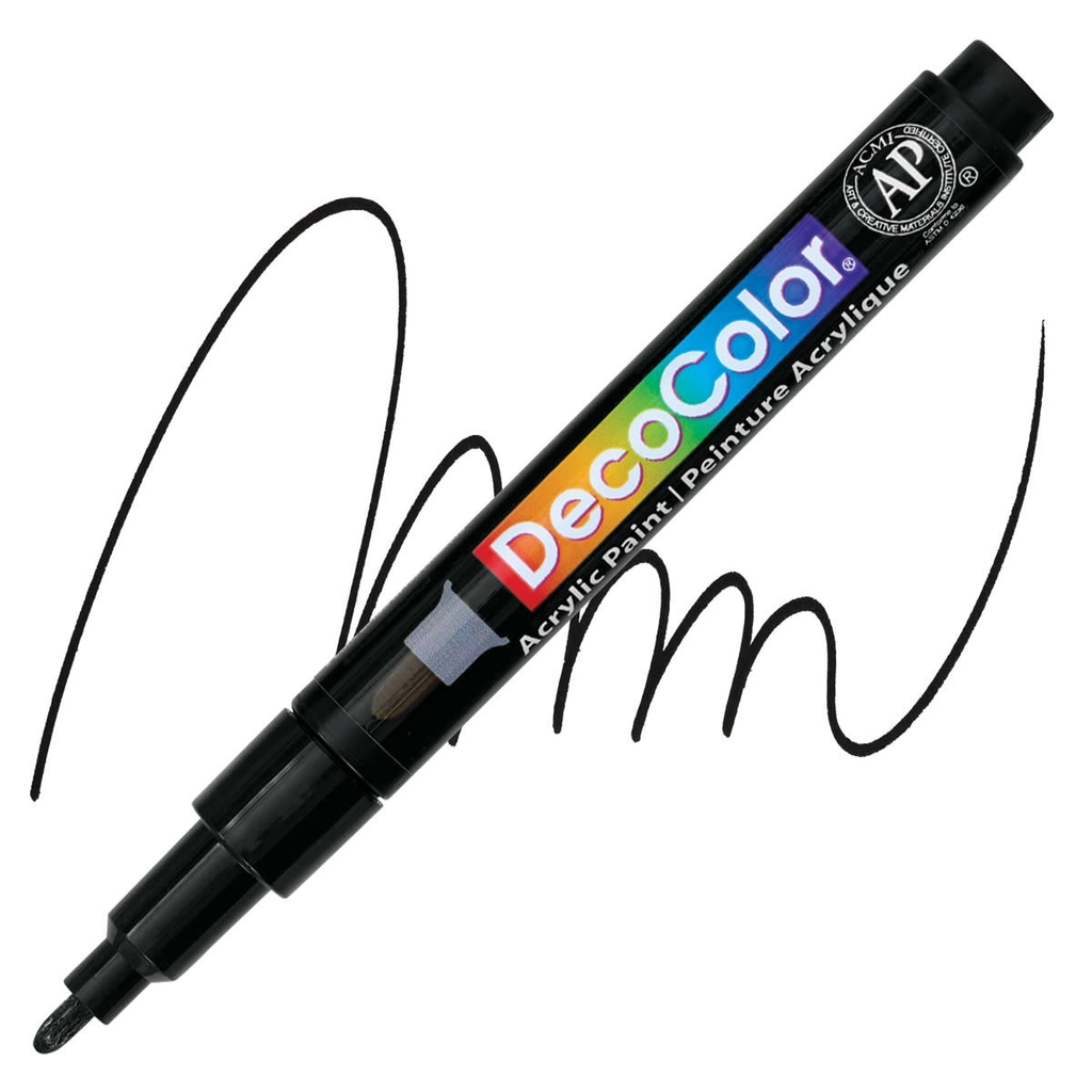 Bút sơn acrylic vẽ đa chất liệu Marvy Uchida DecoColor Fine #215 - Ngòi 1.4mm