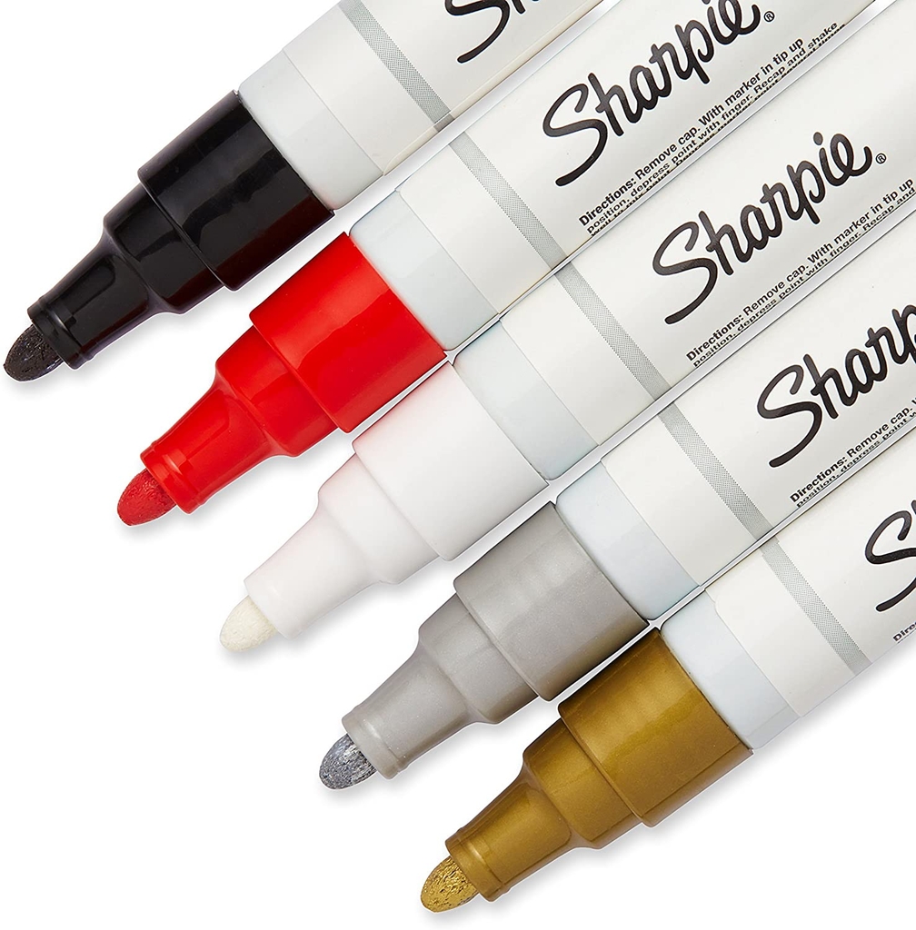 Bút sơn dầu vẽ đa chất liệu Sharpie Oil Based Medium Point - White (Màu trắng)