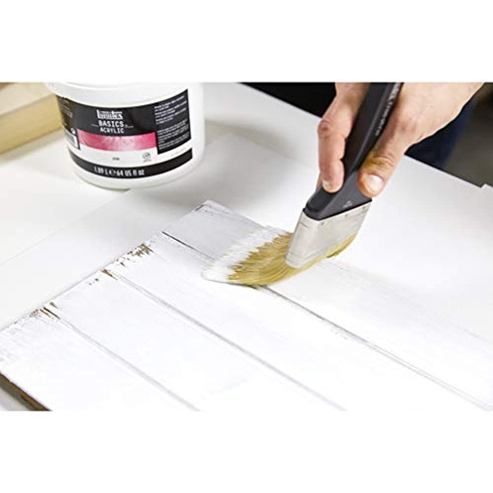 Gesso lót nền đa chất liệu Liquitex Acrylic Basics can lớn - 3.78L