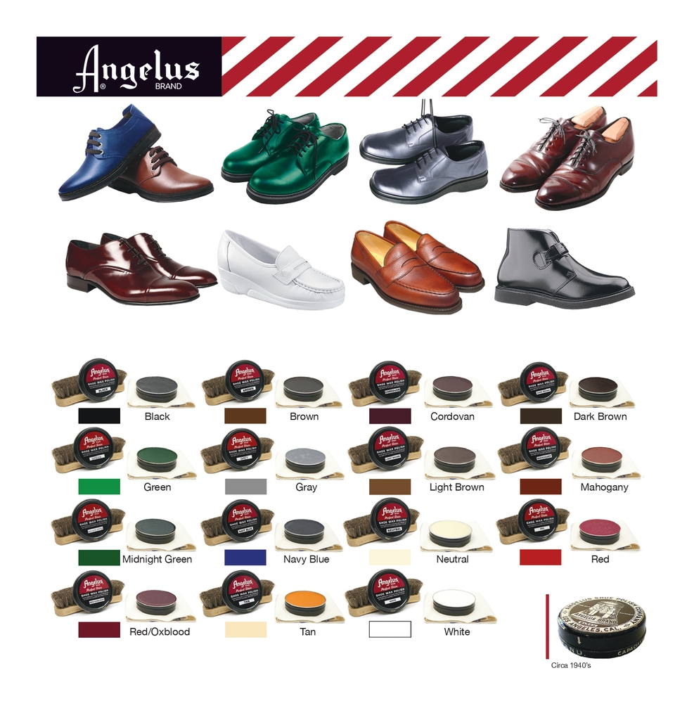 Xi đánh giày da cao cấp Angelus Shoe Wax Polish - Oxblood