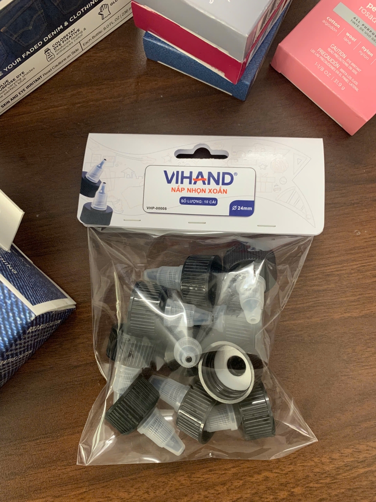 Combo 10 nắp nhọn xoắn phi 24mm (VHP-00008)