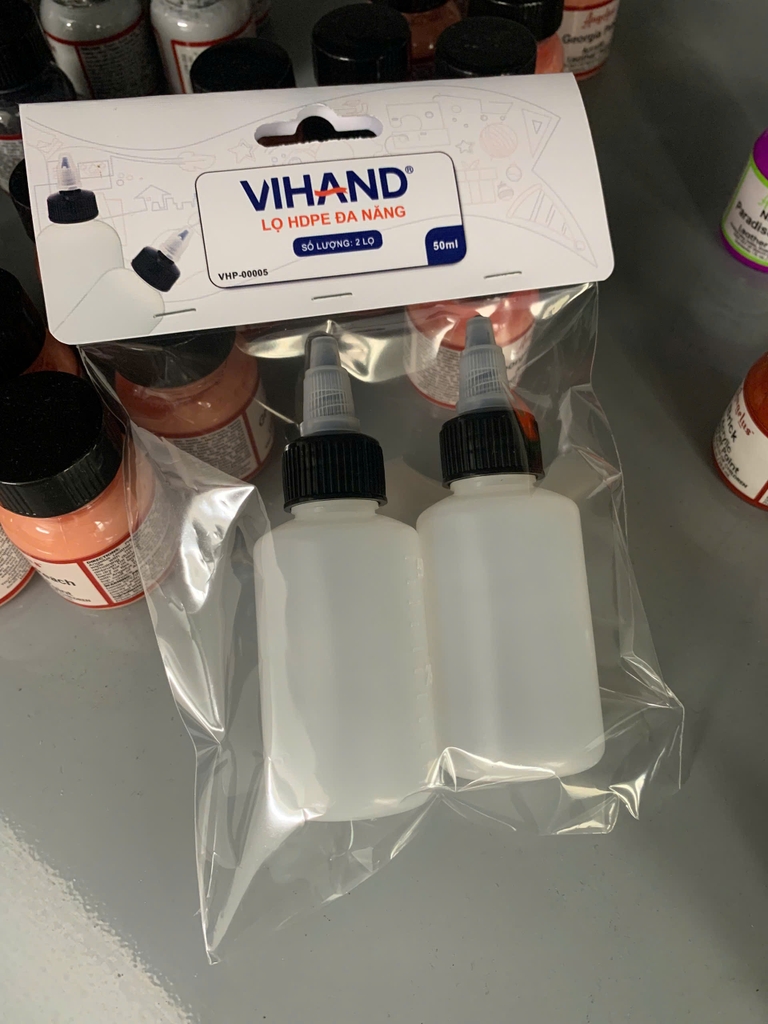Combo 2 lọ HDPE 50ml đa năng (VHP-00005)