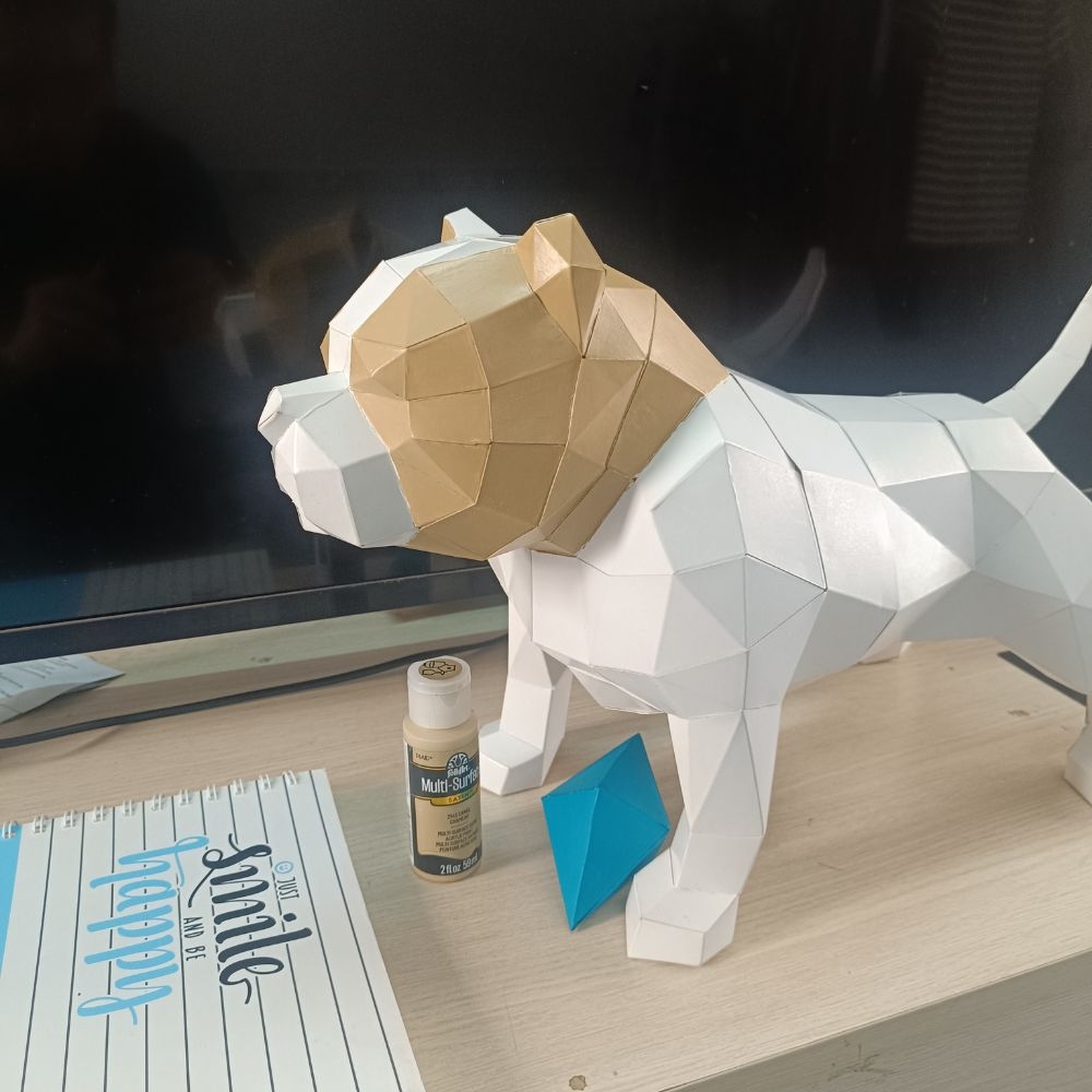 Bộ kit DIY Mô hình giấy 3D Dog tự láp ráp (MH-04)