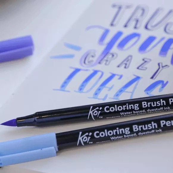 Bút lông ngòi cọ Sakura Koi Coloring Brush XBR#49 – Đen (Black)