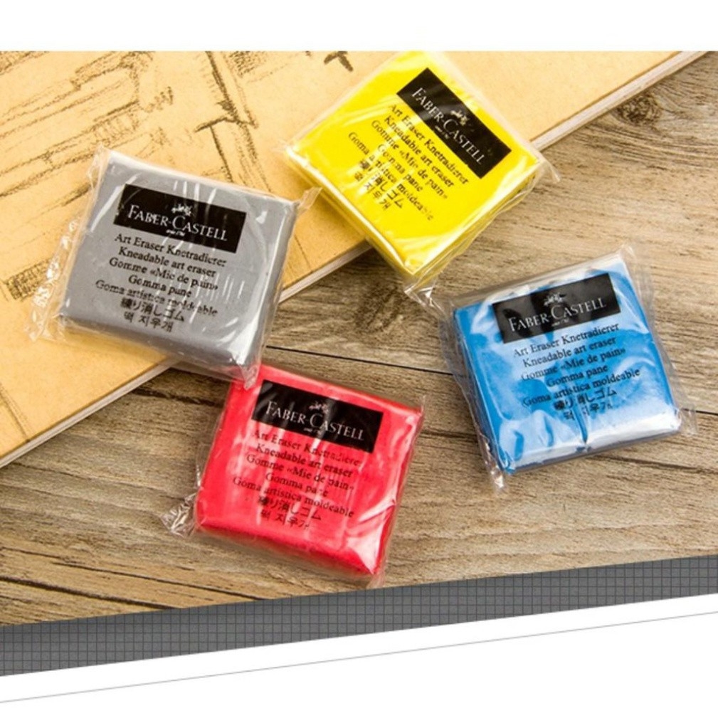 Gôm tẩy đất sét Faber-Castell Kneaded Art - Xám (4 x 3mm)