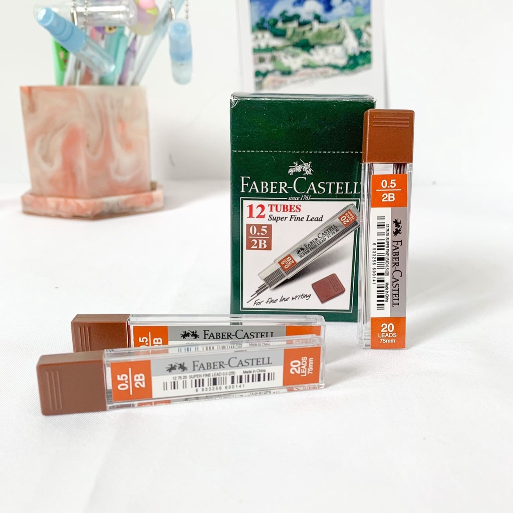 Ngòi chì bấm cao cấp Faber-Castell Super Fine Lead - Hộp 20 cái