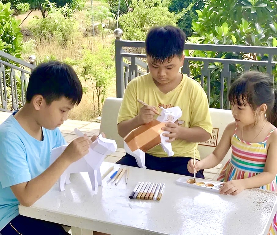 Bộ kit DIY Mô hình giấy 3D Cat tự láp ráp (MH-02)