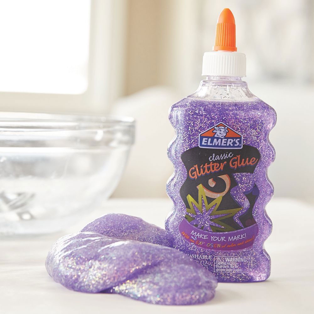 Keo dán kim tuyến Elmer’s Glitter Glue 177ml – Vàng (Yellow)