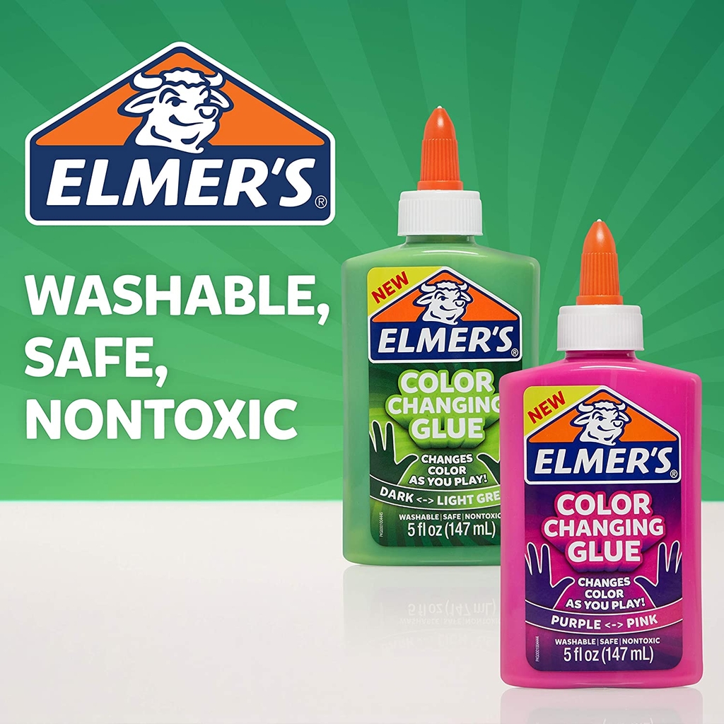 Keo dán thay đổi màu sắc Elmer’s Color Changing Glue 147ml – Purple (Tím)