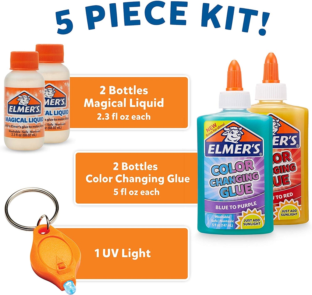 Keo dán thay đổi màu sắc Elmer’s Color Changing Glue 147ml – Purple (Tím)