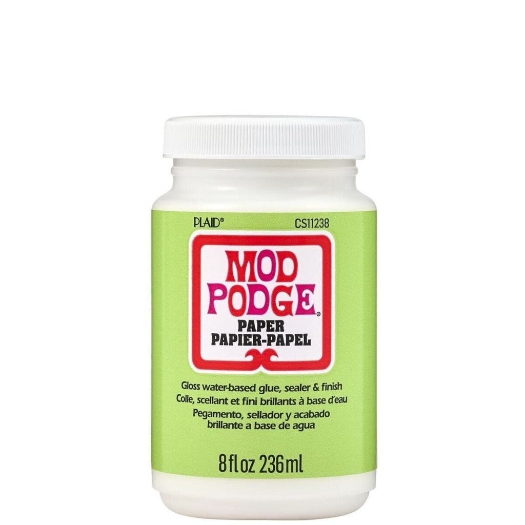 Keo Đa Năng Mod Podge Paper Gloss (Hiệu ứng bóng) – Dán, Phủ Bảo Vệ Và Hoàn Thiện Bề Mặt Chuyên Dụng Cho Giấy