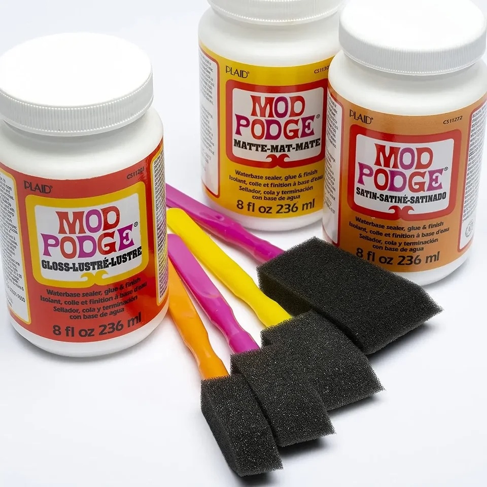 Keo đa năng để dán, phủ bảo vệ, in ảnh MOD PODGE Satin 3 trong 1 làm đồ thủ công