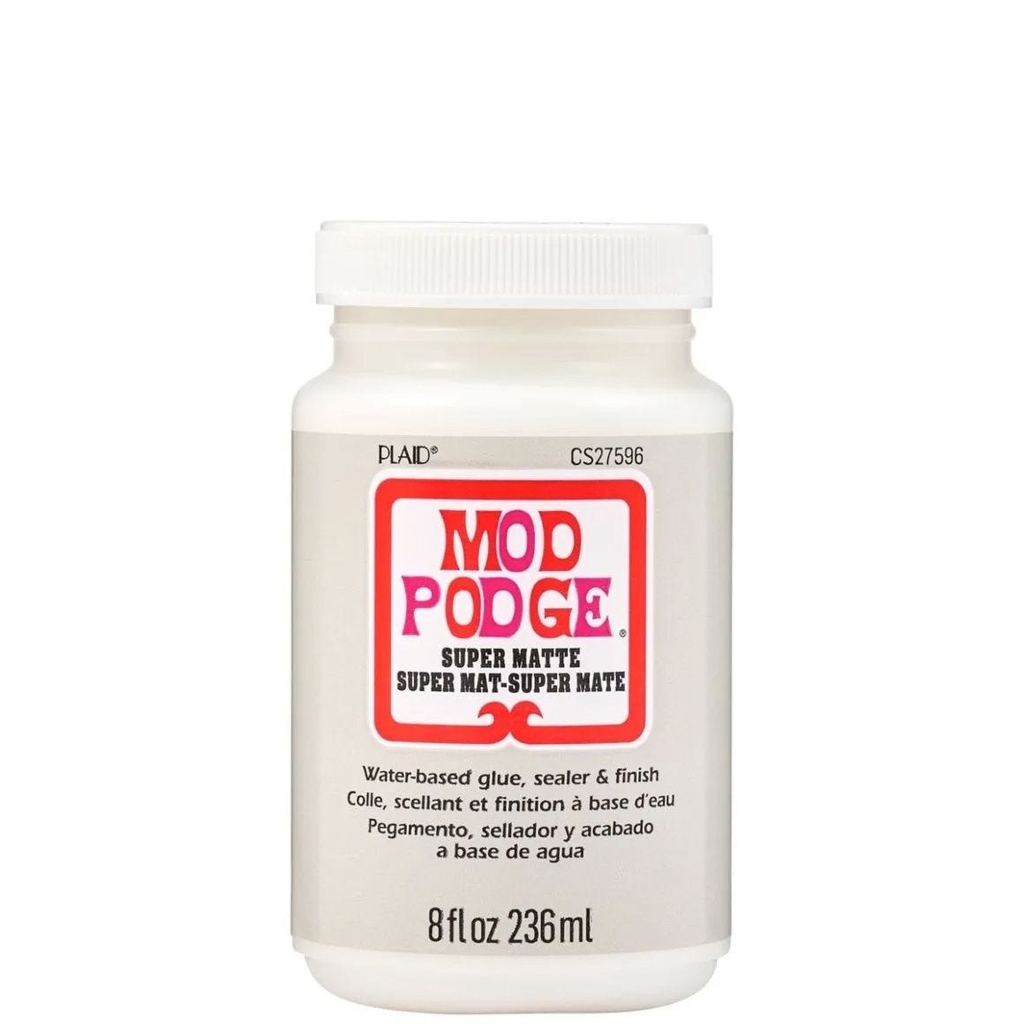 Keo đa năng để dán, phủ bảo vệ, in ảnh MOD PODGE Super Matte 3 trong 1 làm đồ thủ công