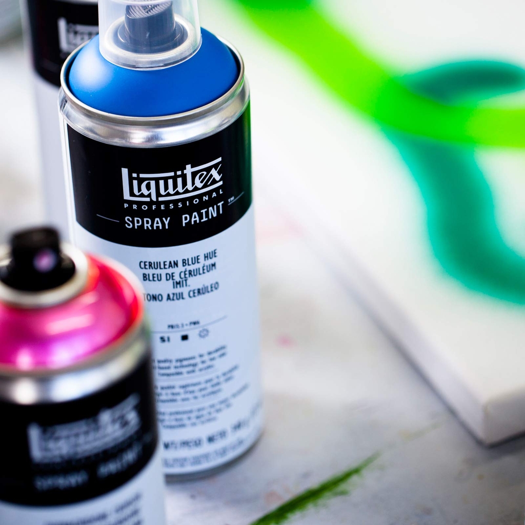 Bình sơn xịt cao cấp Liquitex Professional Spray Paint 985 Fluorescent Green - 400ml
