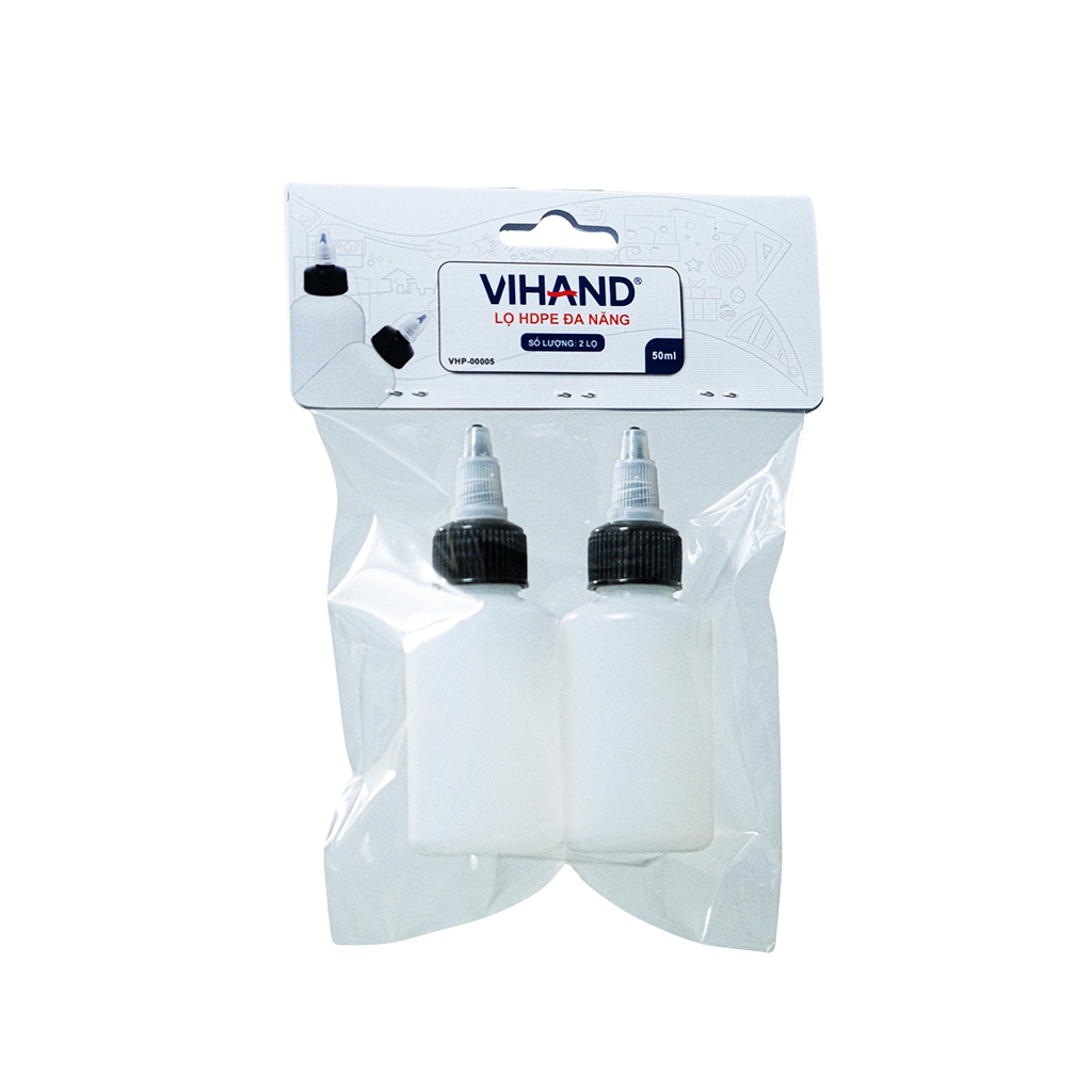 Combo 2 lọ HDPE 50ml đa năng (VHP-00005)