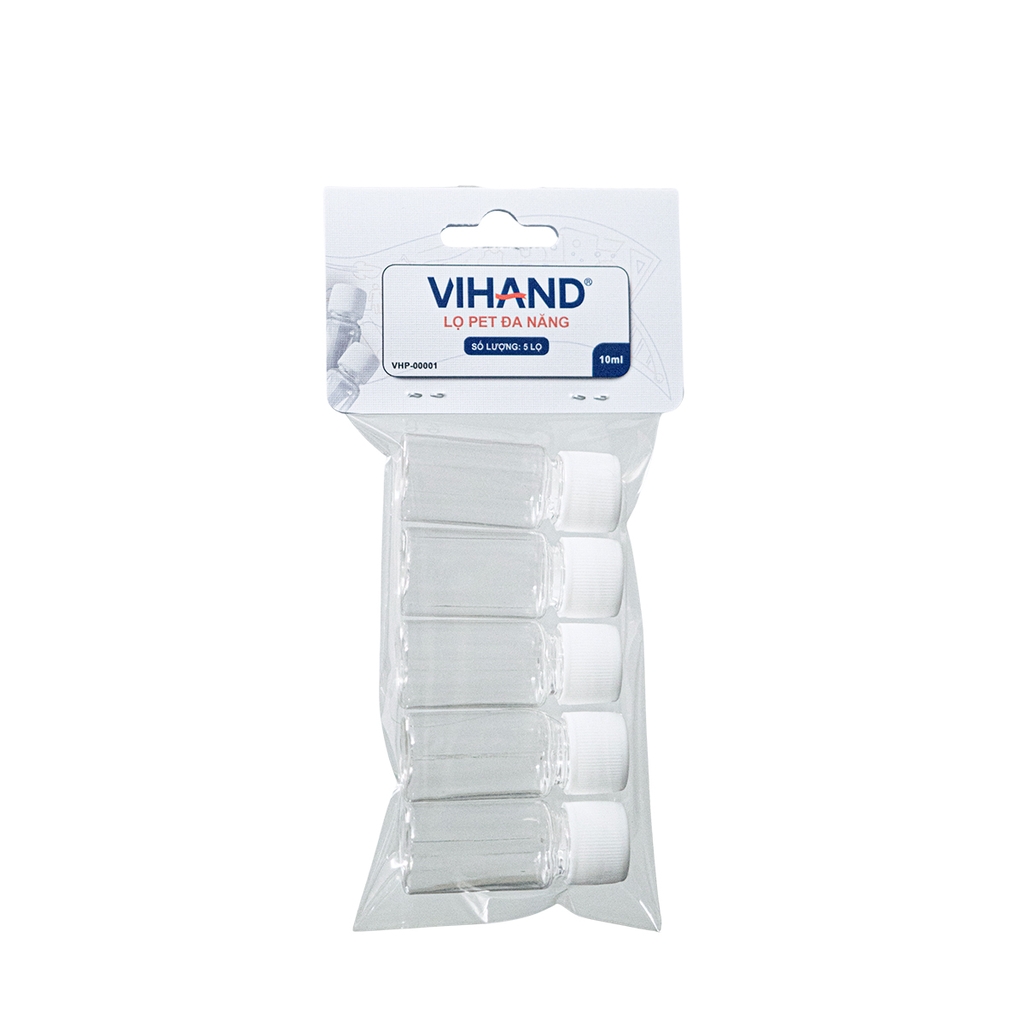 Combo 5 Lọ Nhựa PET 10ml đa năng (VHP-00001)